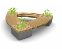 Скамейка металлическая "Гринвич Треугольник"