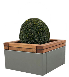 Вазон металлический "Гринвич Куб 70х70х45"