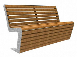 Скамейка кресло "Фора со спинкой"