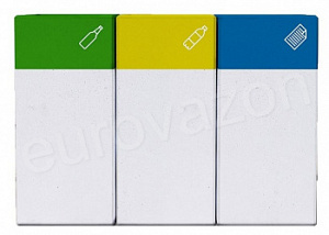 Комплекс урн "Коль" для раздельного сбора мусора