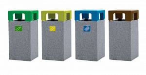 Комплекс урн "Киль" для раздельного сбора мусора