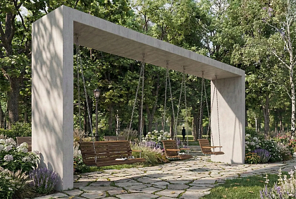 Навес с качелями "Модуль",  фото 8 – Евровазон