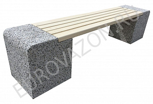 Лавочка "Евро 2 с закругленными краями"