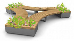 Скамейка металлическая "Гринвич Спинер"