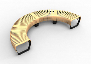 Скамейка уличная металлическая "Нова Арка 400"