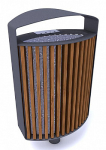 Урна "Овал" с крышкой