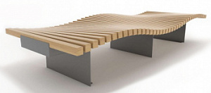 Уличная скамья "Палас Волна"