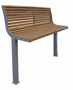 Уличная скамья "Соло 180 со спинкой"