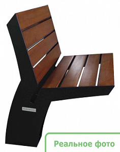 Скамейка металлическая "Омега кресло"