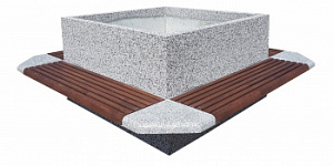 Лавочка квадратная "Болонья"