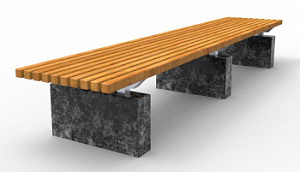 Скамейка из бетона "Таун 300"