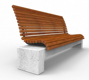 Скамейка бетонная "Софа"