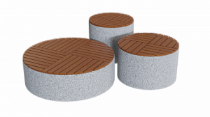 Комплекс бетонных уличных скамеек "Алекс"