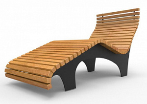 Скамейка металлическая "Шезлонг Кэмэл"