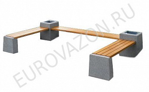 Лавочка-вазон "Евро Комплект"