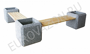 Лавочка-вазон "Барбара Дабл"