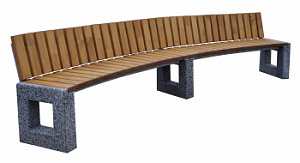 Скамейка "Арена Арка со спинкой 300"