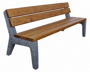 Парковая лавочка "Стилбет со спинкой"