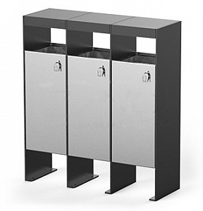 Урна "Сканди" для раздельного сбора мусора