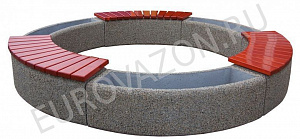 Комплект цветочниц с лавочкой "№3"