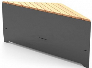 Скамейка металлическая "Оригами 100"