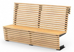 Скамейка "Зерро со спинкой 300"