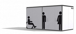 Уличный санузел "Модуль 5-3"