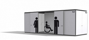 Уличный санузел "Модуль 7-7"