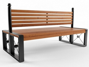 Уличная скамья "Классик Дабл"