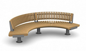 Скамейка металлическая "Гринвич Арка со спинкой"