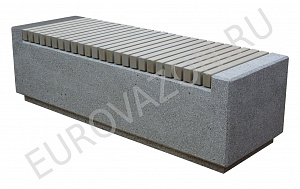 Бетонная лавочка без спинки "Темп"