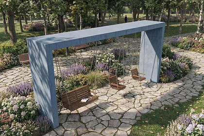 Навес с качелями "Модуль",  фото 9 – Евровазон