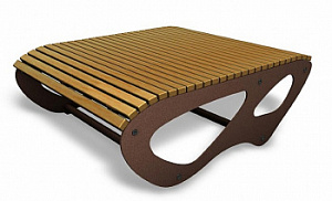 Скамейка металлическая "Лонге Плато"