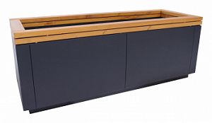 Вазон металлический "Гринвич Бокс 150х70х70"