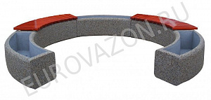 Комплект цветочниц с лавочкой "№4"