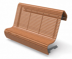 Уличная скамейка из металла "Диван Лайт 190"