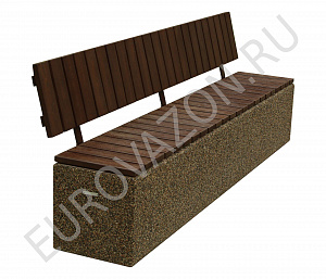 Скамья "Конструктор 2 Лайн со спинкой"