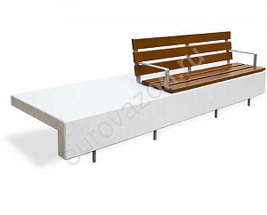 Скамейка из бетона "Евроэлаплюс"