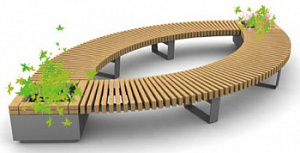 Скамейка металлическая "Гринвич Эллипс"