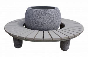 Лавочка круглая "Аллея Глобус"