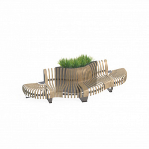 Уличная скамья для внутренних помещений и улицы "Нова E"