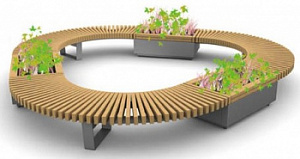 Скамейка металлическая "Гринвич Круг"