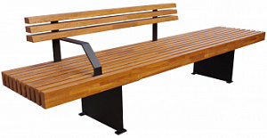 Уличная скамья "Старк со спинкой"