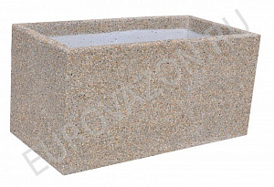 Бетонный прямоугольный вазон "Фест"