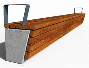 Скамейка уличная "Темп Лайт с подлокотниками 150"