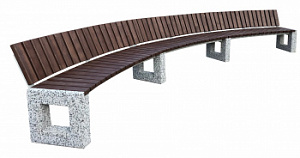 Скамейка "Арена Арка со спинкой 450"