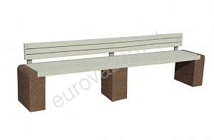 Скамейка "Евро 1 Лайн со спинкой 320"