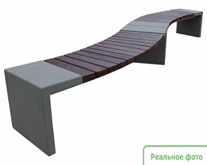 Парковая лавочка "Евро Гео Змейка"