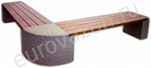 Лавочка угловая "Евро 1 Дабл"