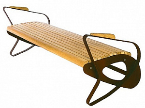 Скамейка металлическая "Лонге"